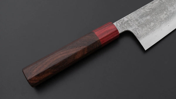 Kudo Knife Forge VG10 Damascus Bunka 180mm Wood Handle - Tetogi