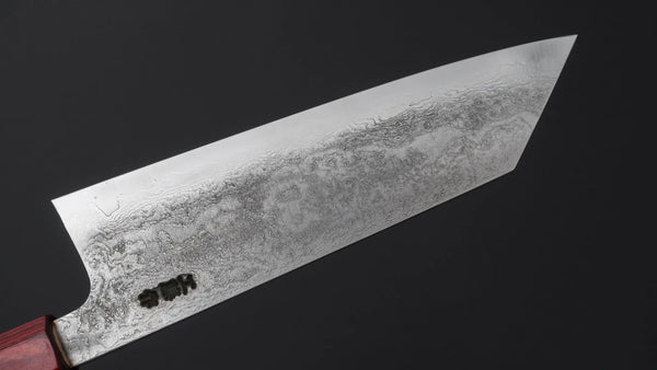 Kudo Knife Forge VG10 Damascus Bunka 180mm Wood Handle - Tetogi