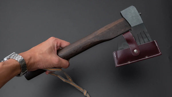 Mizuno Warikomi Bakin Axe 450g Burnt Oak Handle - Tetogi
