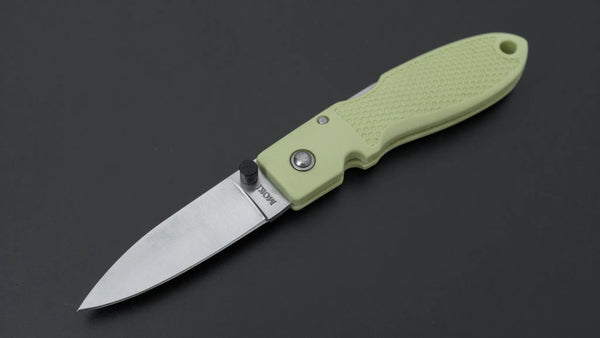MOKI Coupe Folding Knife Grilon Handle (Cream Green) - Tetogi