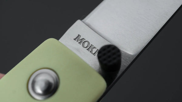 MOKI Coupe Folding Knife Grilon Handle (Cream Green) - Tetogi