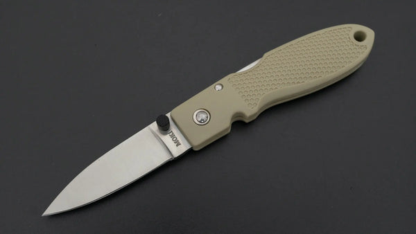 MOKI Coupe Folding Knife Grilon Handle (Sand Beige) - Tetogi