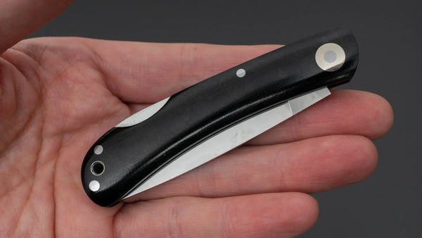 MOKI Shima Owl Folding Knife Linen Micarta Handle (Medium) - Tetogi