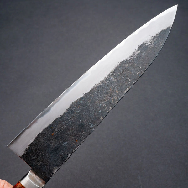 Morihei Hisamoto Kurouchi White #1 Gyuto 210mm Ringed Gidgee Handle (Fine Finish) Product vendor