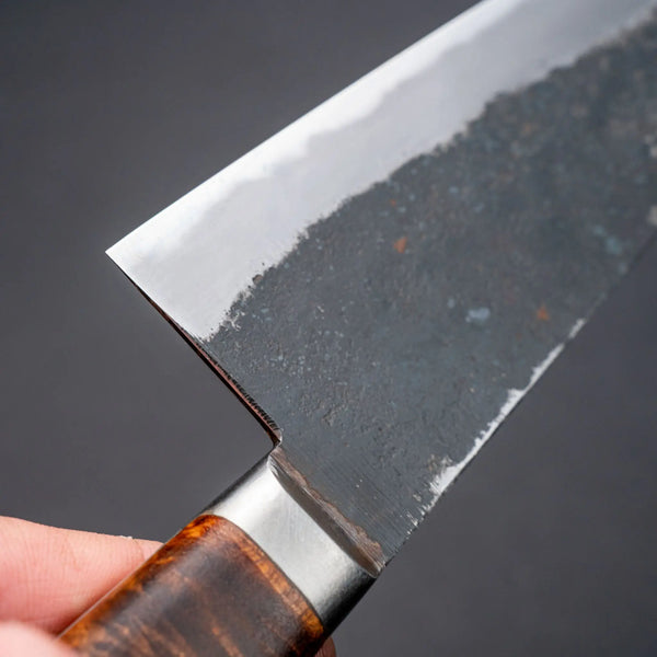 Morihei Hisamoto Kurouchi White #1 Gyuto 210mm Ringed Gidgee Handle (Fine Finish) Product vendor