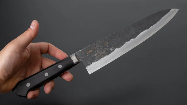 Morihei Hisamoto Kurouchi White #1 Gyuto 240mm Pakka Handle - Tetogi