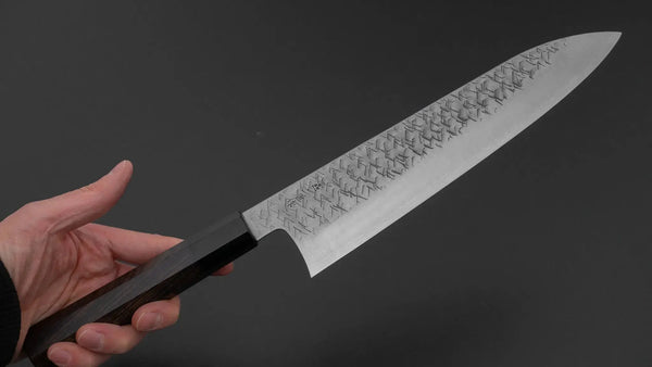 Nigara Blue Super Gyuto 240mm Ebony Handle - Tetogi
