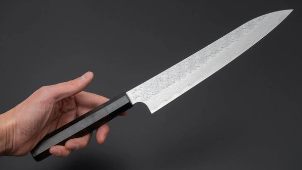 Nigara SG STRIX Sujihiki 240mm Ebony Handle - Tetogi