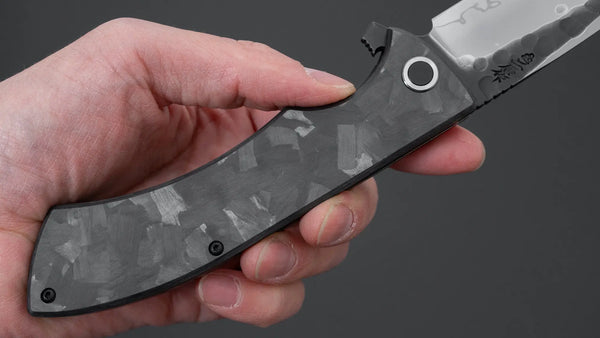 Nigara SG2 Folding Knife Carbon Fiber Handle - Tetogi
