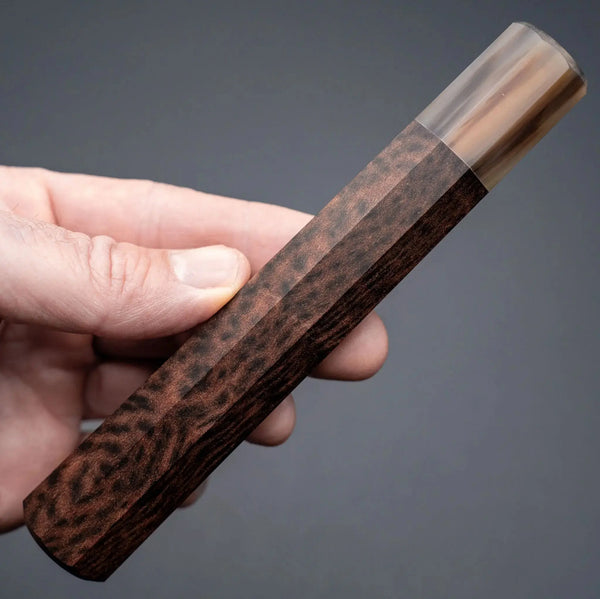 Riisgaard Custom Tiger Myrtle Octagonal Handle (270mm Yanagiba / Sujihiki) - Tetogi