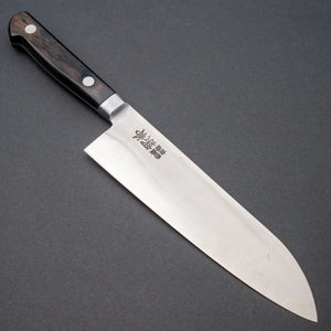 Sukehisa Made Kikuhide Hagane Santoku (Old Stock) - Tetogi