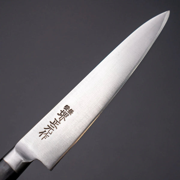 Sukehisa Made Masamoto Swedish Carbon Petty 120mm Pakka Handle (Old Stock) - Tetogi