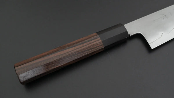 Tetsujin Silver #3 Kasumi Gyuto 210mm Taihei Makassar Ebony Handle - Tetogi