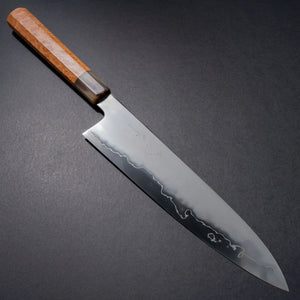 Tetsujin Silver #3 Kasumi Gyuto 240mm Riisgaard Elm Burl Handle - Tetogi