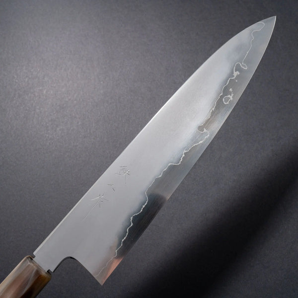 Tetsujin Silver #3 Kasumi Gyuto 240mm Riisgaard Elm Burl Handle - Tetogi
