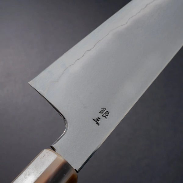 Tetsujin Silver #3 Kasumi Gyuto 240mm Riisgaard Elm Burl Handle - Tetogi