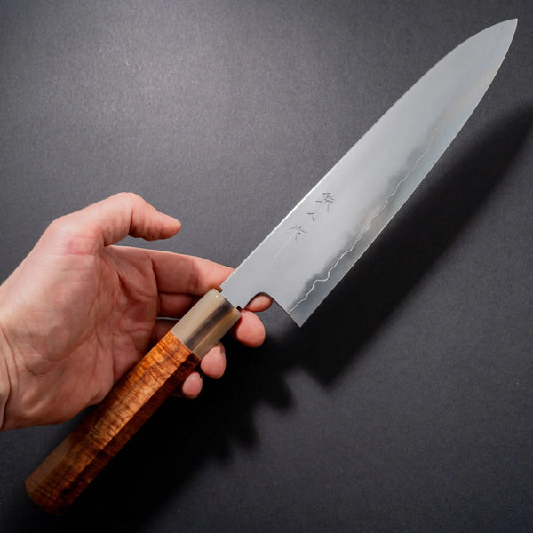 Tetsujin Silver #3 Kasumi Gyuto 240mm Riisgaard Gidgee Handle - Tetogi