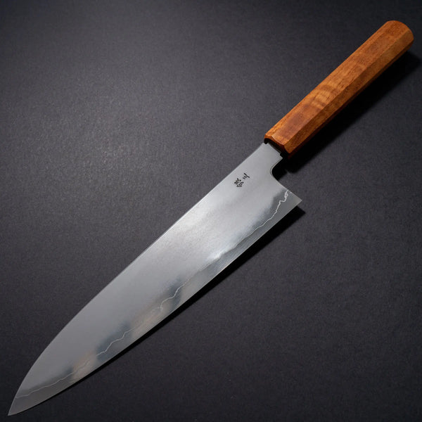 Tetsujin Silver #3 Kasumi Gyuto 240mm Riisgaard Teak Handle - Tetogi
