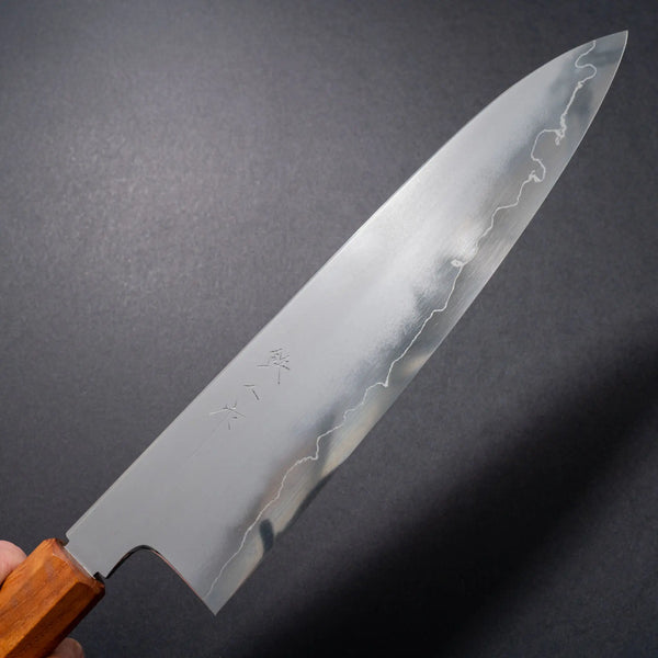 Tetsujin Silver #3 Kasumi Gyuto 240mm Riisgaard Teak Handle - Tetogi