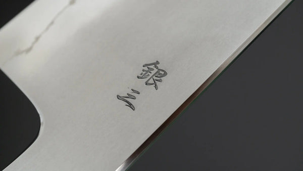 Tetsujin Silver 3 Kasumi Gyuto 240mm Taihei Makassar Ebony Handle (Blond Horn) - Tetogi