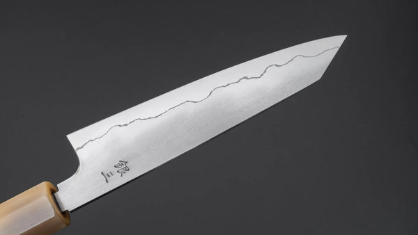 Tetsujin Silver #3 Kasumi Kiritsuke Petty 135mm Lacewood Handle - Tetogi