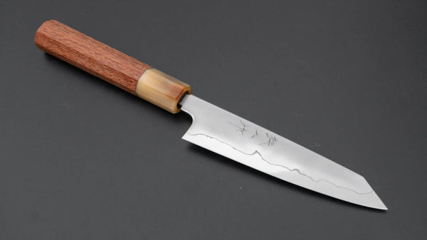 Tetsujin Silver #3 Kasumi Kiritsuke Petty 135mm Lacewood Handle - Tetogi