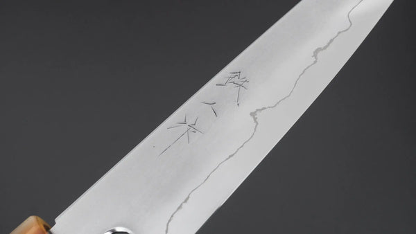 Tetsujin Silver #3 Kasumi Kiritsuke Petty 135mm Lacewood Handle - Tetogi