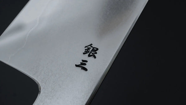 Tetsujin Silver 3 Metal Flow Gyuto 240mm Taihei Makassar Ebony Handle - Tetogi
