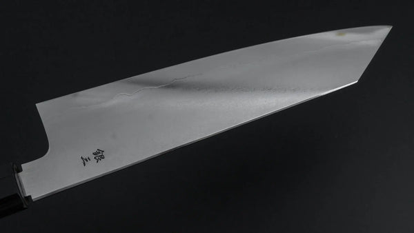 Tetsujin Silver 3 Metal Flow Kiritsuke Gyuto 210mm Taihei Makassar Ebony Handle - Tetogi