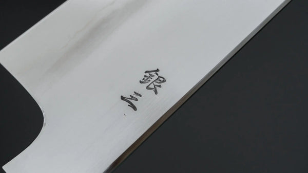 Tetsujin Silver #3 Ukiba Gyuto 210mm Taihei Makassar Ebony Handle - Tetogi