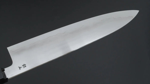 Tetsujin Silver #3 Ukiba Gyuto 240mm Taihei Makassar Ebony Handle - Tetogi