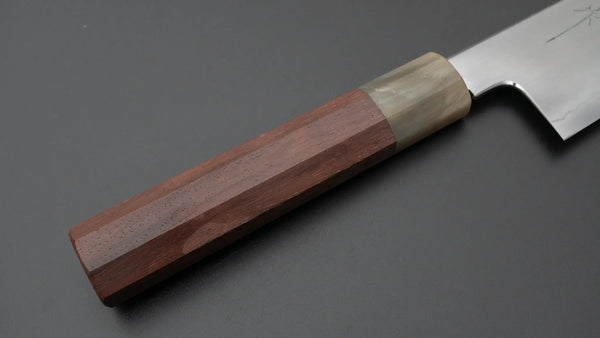 Tetsujin Silver #3 Ukiba Kiritsuke Gyuto 210mm Taihei Wood Handle - Tetogi