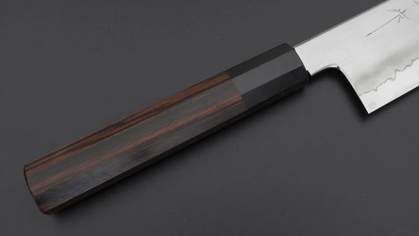 Tetsujin Silver #3 Ukiba Kiritsuke Gyuto 240mm Taihei Makassar Ebony Handle - Tetogi