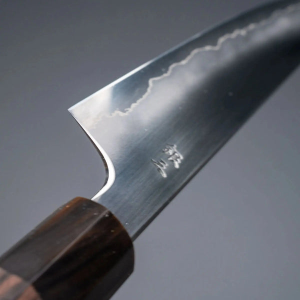 Tetsujin Silver 3 Ukiba Kiritsuke Petty 165mm Taihei Makassar Ebony Handle - Tetogi
