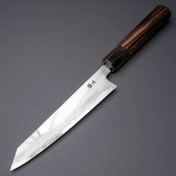 Tetsujin Silver 3 Ukiba Kiritsuke Petty 165mm Taihei Makassar Ebony Handle - Tetogi