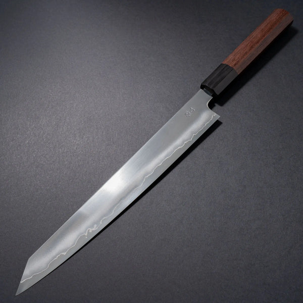 Tetsujin Silver #3 Ukiba Kiritsuke Sujihiki 270mm Taihei Tagayasan Handle - Tetogi