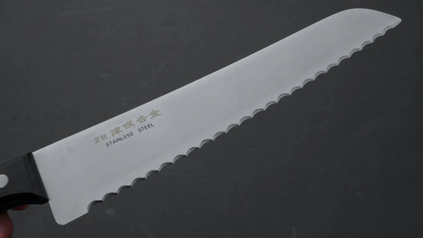 Tsubo Yoshikane Stainless Bread Knife 210mm Pakka Handle - Tetogi