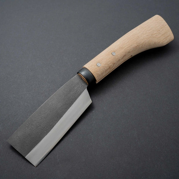 Ajikataya Kurouchi Hatchet 105mm Oak Handle (Double Bevel) - Tetogi