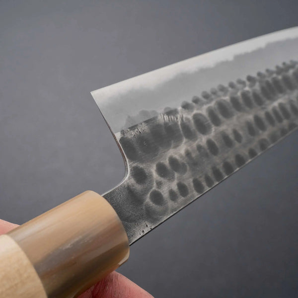 Ajikataya Tsuchime White #2 Gyuto 240mm Ho Wood Handle (D-Shape) - Tetogi