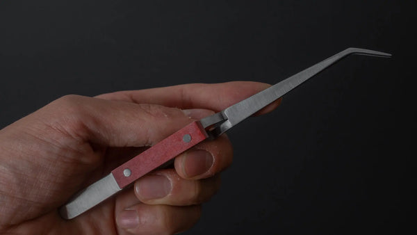 ANEX Reverse Action Tweezer 75mm with Grip (#155) - Tetogi