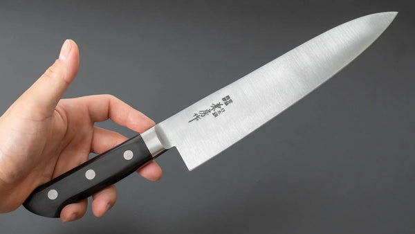 Fujiwara Kanefusa SK High Carbon Gyuto 240mm Pakka Handle - Tetogi