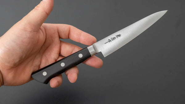 Fujiwara Kanefusa SK High Carbon Petty 120mm Pakka Handle - Tetogi