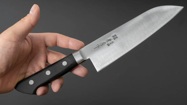 Fujiwara Kanefusa SK High Carbon Santoku Pakka Handle - Tetogi