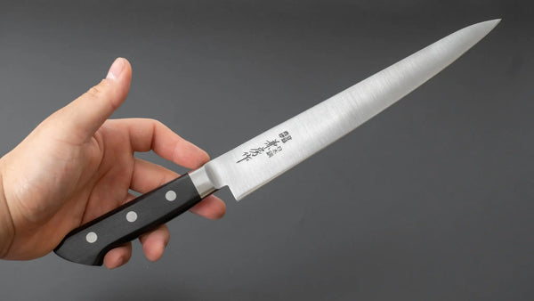 Fujiwara Kanefusa SK High Carbon Sujihiki 240mm Pakka Handle - Tetogi