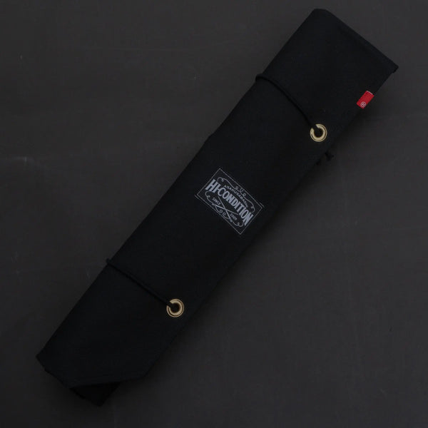 HI-CONDITION Hanpu Canvas 6 Pockets Knife Roll Black - Tetogi