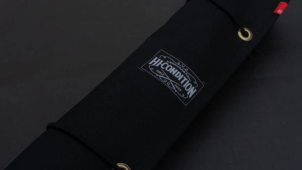 HI-CONDITION Hanpu Canvas 6 Pockets Knife Roll Black - Tetogi