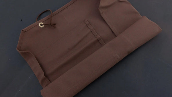 HI-CONDITION Hanpu Canvas 6 Pockets Knife Roll Brown - Tetogi