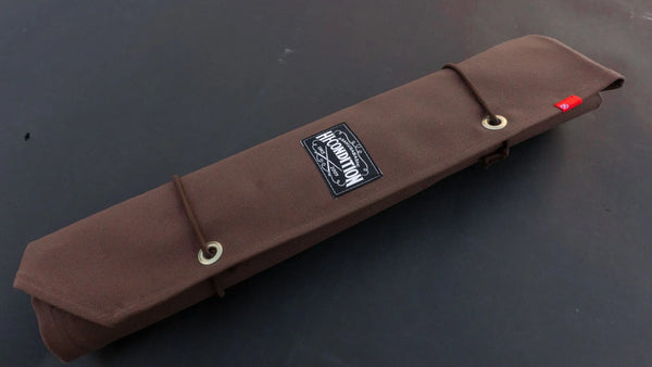 HI-CONDITION Hanpu Canvas 6 Pockets Knife Roll Brown - Tetogi