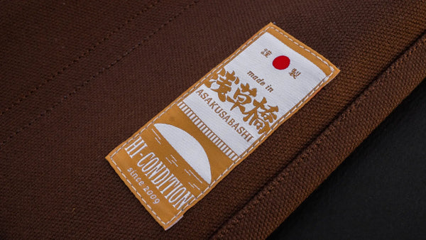 HI-CONDITION Hanpu Canvas 6 Pockets Knife Roll Brown - Tetogi