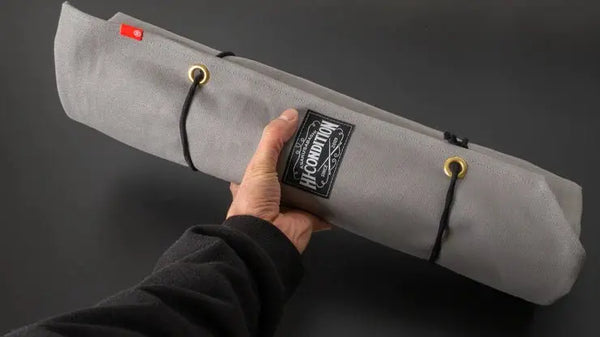 HI-CONDITION Hanpu Canvas 6 Pockets Knife Roll Gray - Tetogi